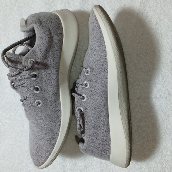 Allbirds WR Wool Runner Light Gray Running Shoes Size 9 Women's - Picture 4 of 9